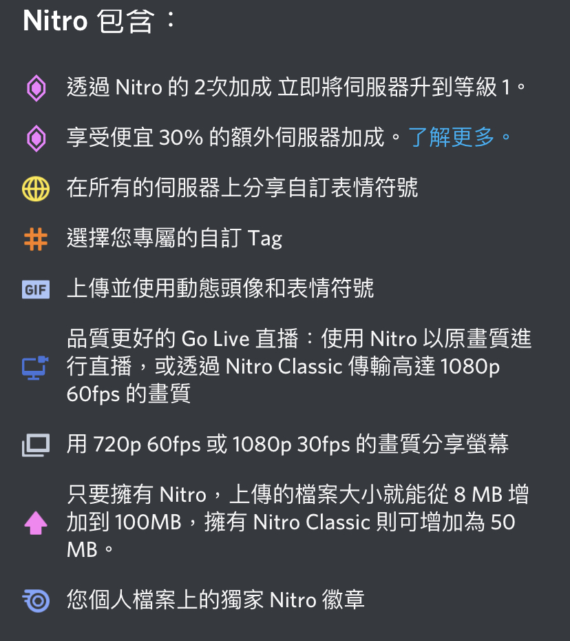 其他其他 6月優惠期間discord會員高級會員訂閱 Nitro Classic 8591寶物交易網