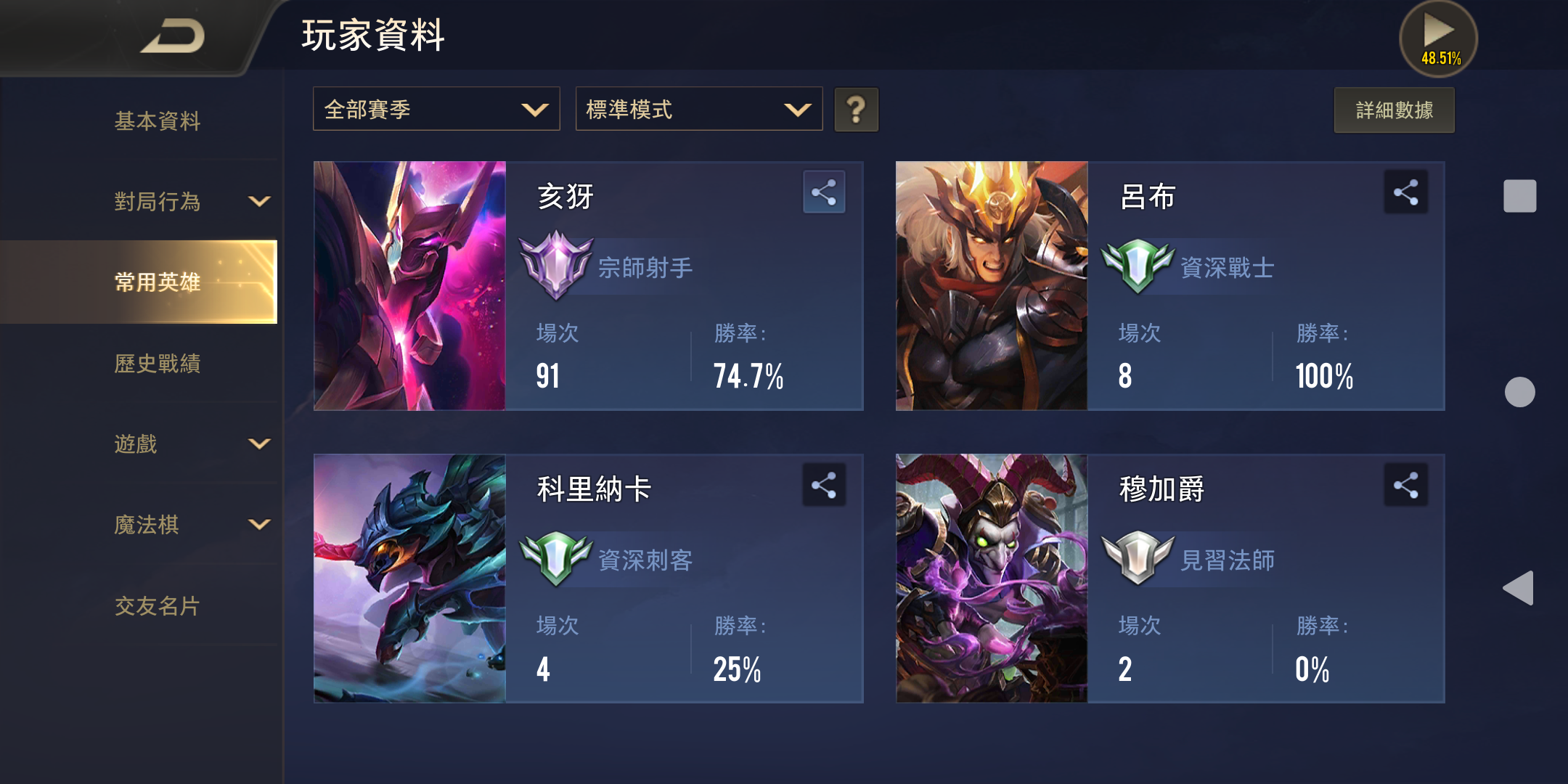 Garena 傳說對決帳號 22等 亥犽滅世也可換朔月銀晝 8591寶物交易網