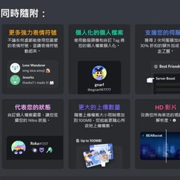 Z哥電玩 火速發貨 Discordnitro高級會員一個月